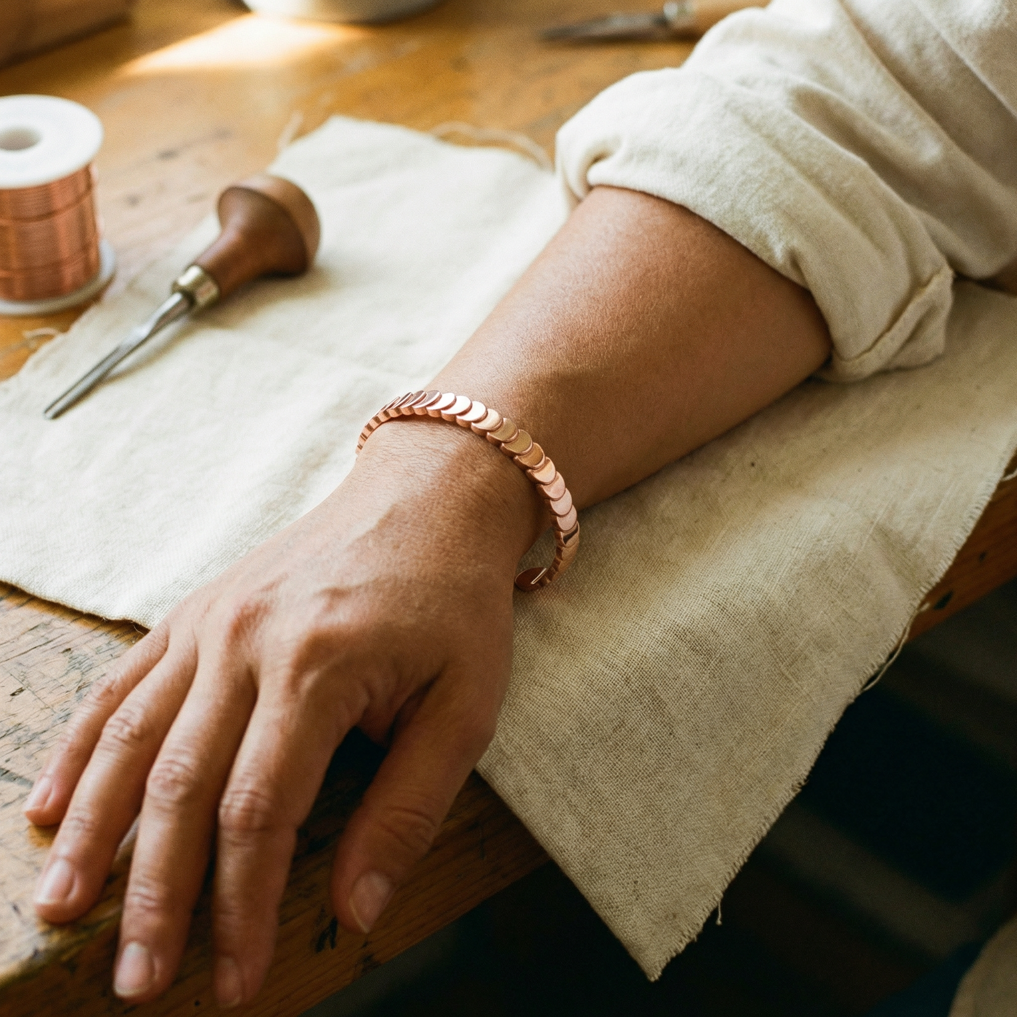 Elsie's Tide Copper Bracelet