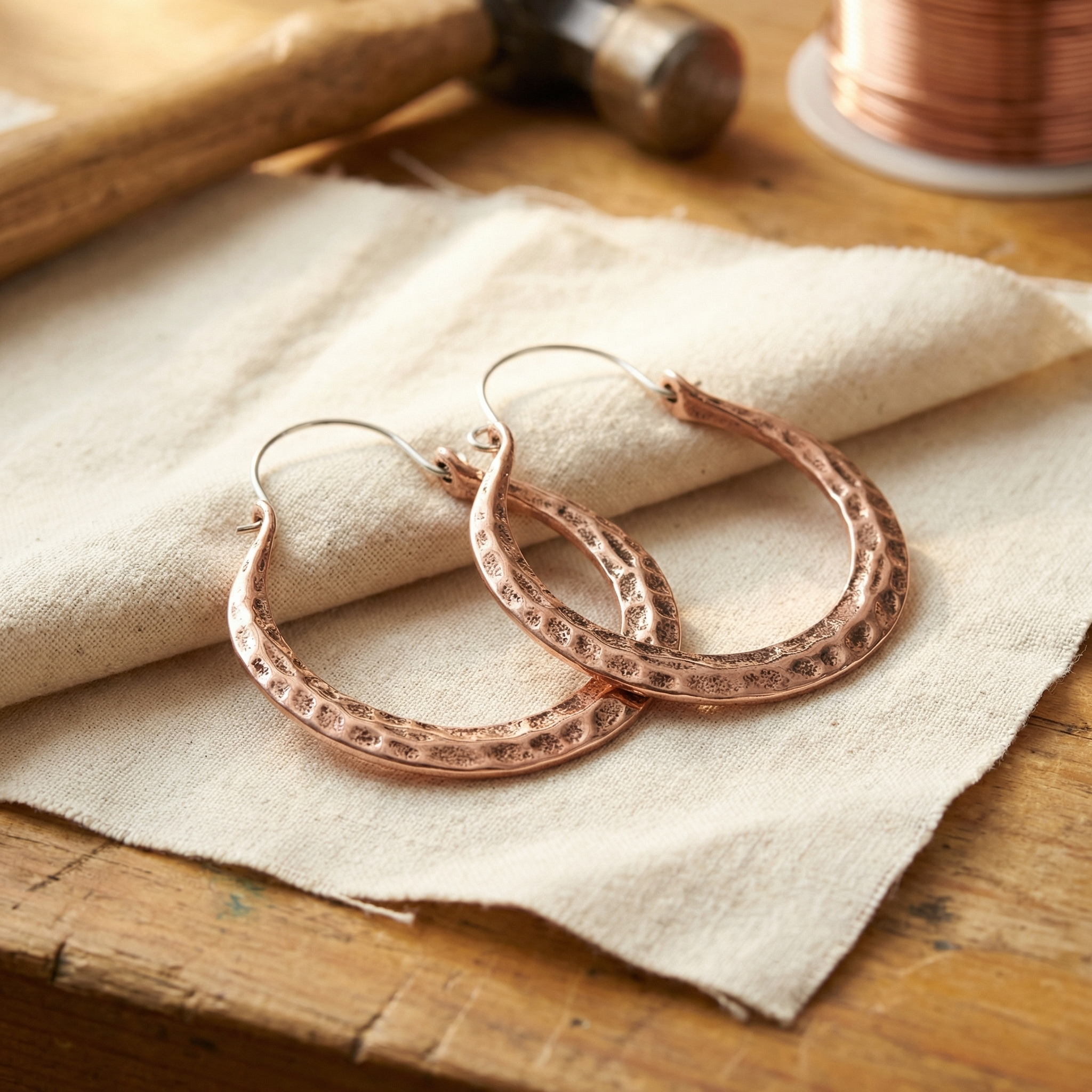 Elsie's Ember Copper Earrings