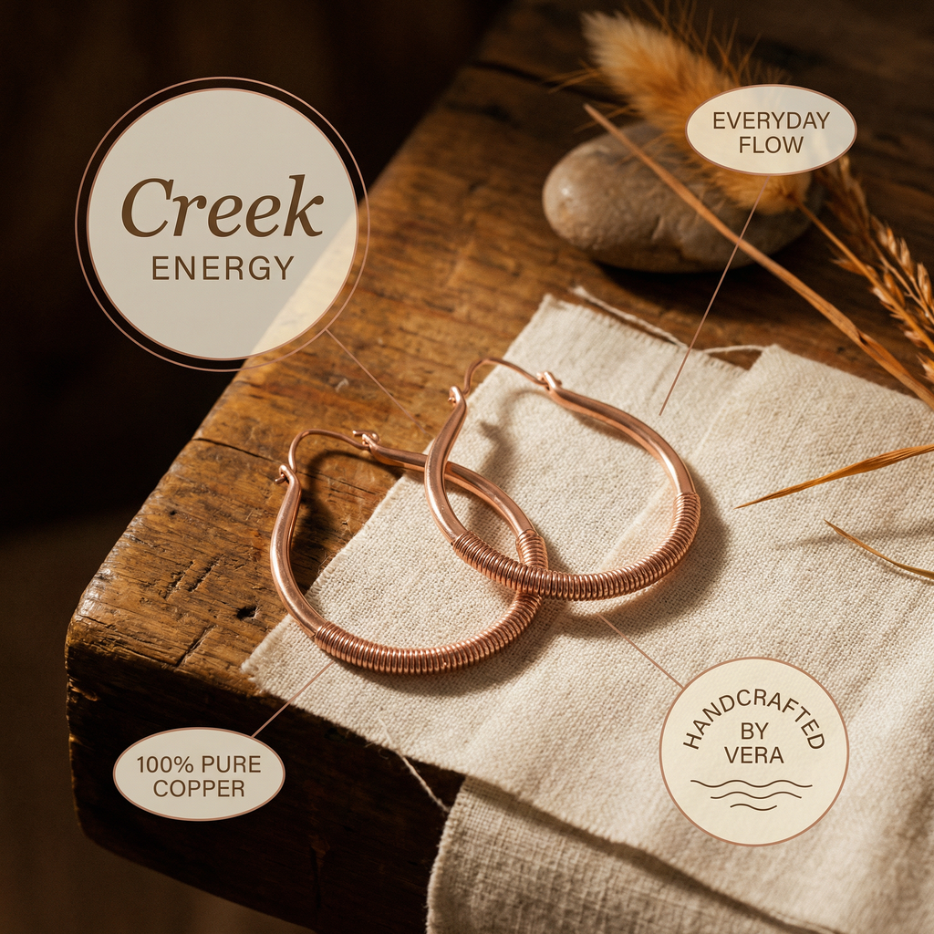 Elsie's Creek Copper Earrings
