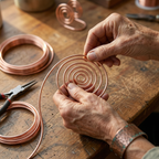 Elsie's Flow Copper Hand Spiral