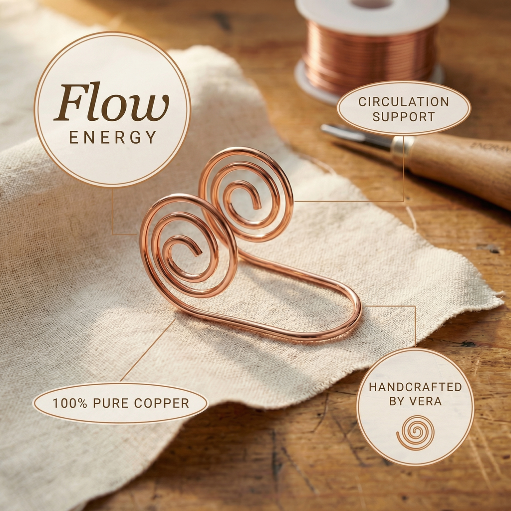 Elsie's Flow Copper Hand Spiral