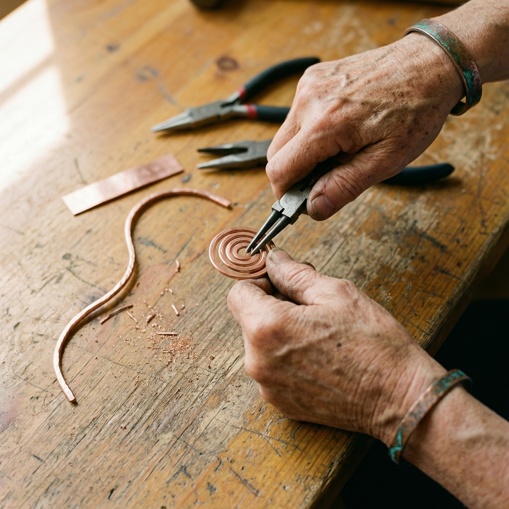 Elsie's Coil Copper Anklet