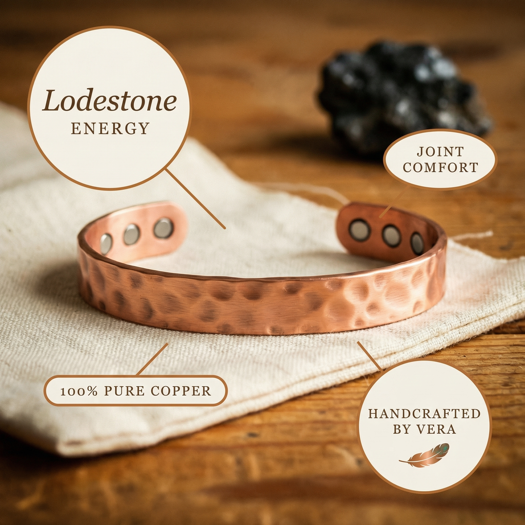 Elsie's Lodestone Copper Bracelet