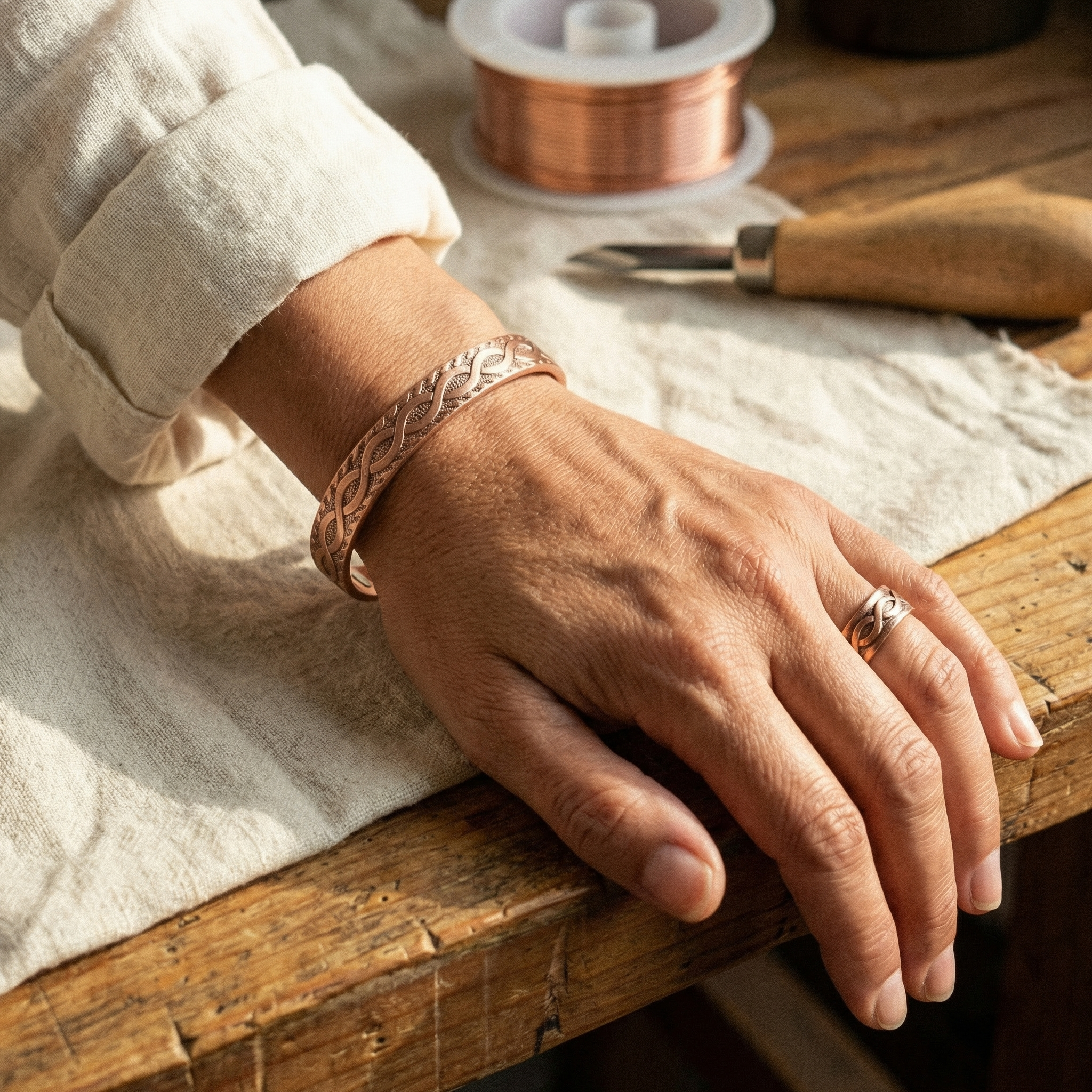 Elsie's Knot Copper Set