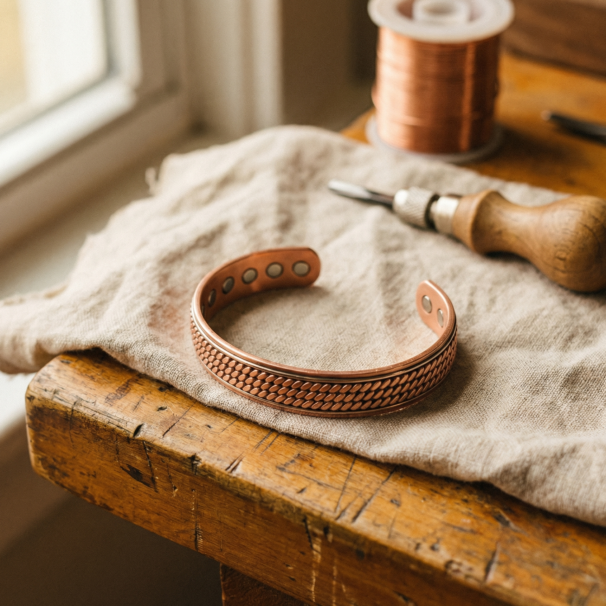 Elsie's Wave Copper Bracelet