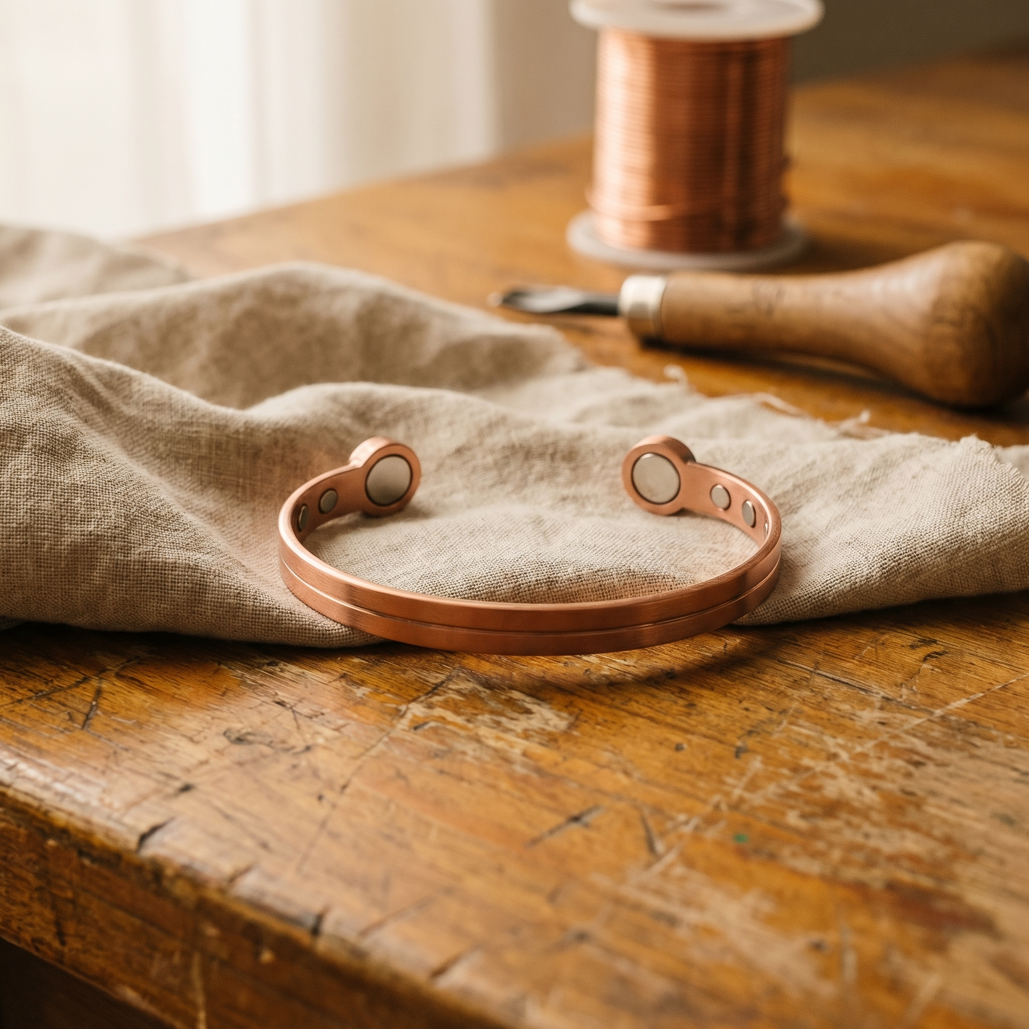 Elsie's Wick Copper Bracelet