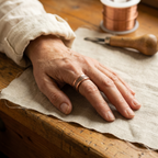 Elsie's Grid Copper Ring