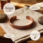 Elsie's Sage Copper Bracelet