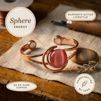 Elsie's Sphere Pink Copper Bracelet
