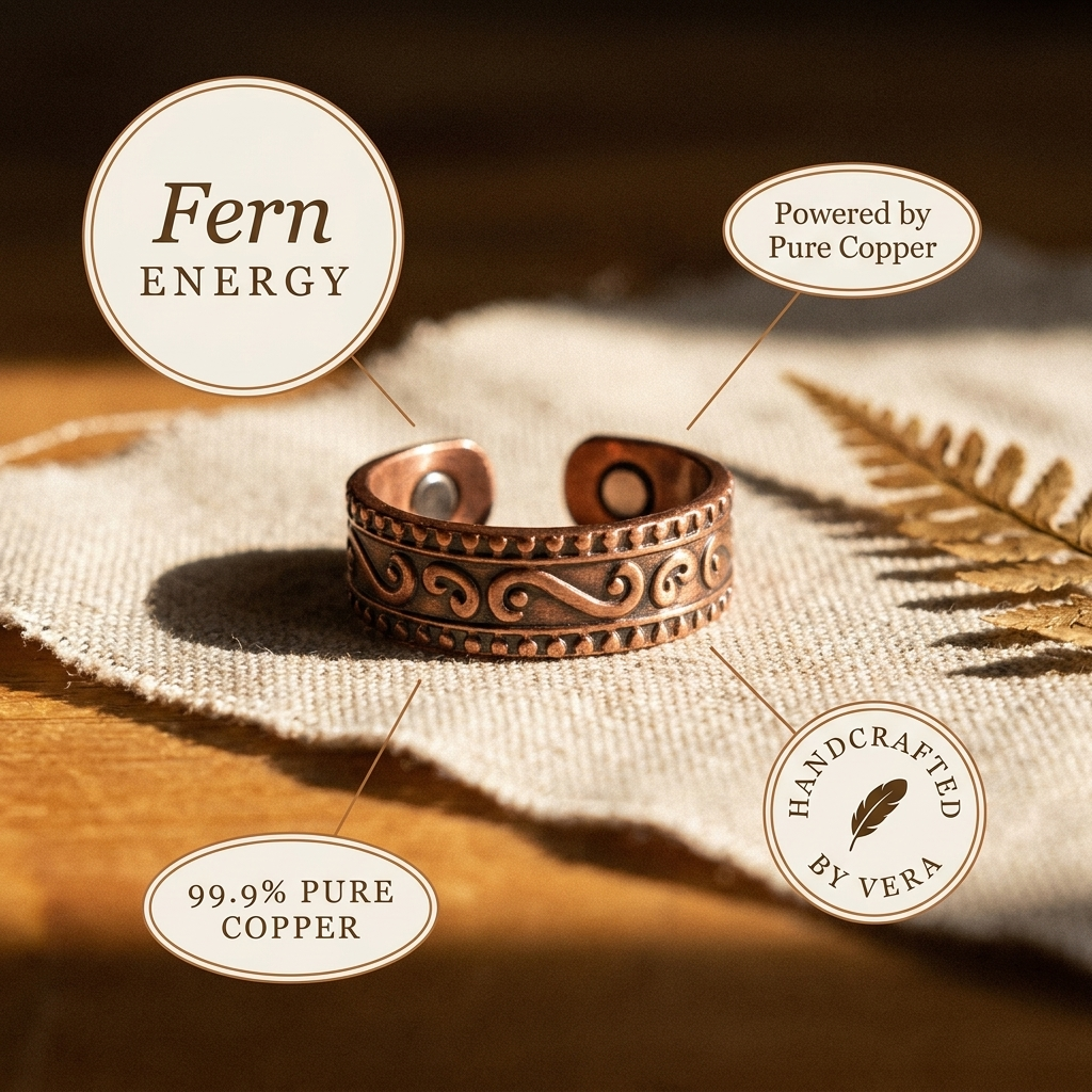 Elsie's Fern Copper Ring