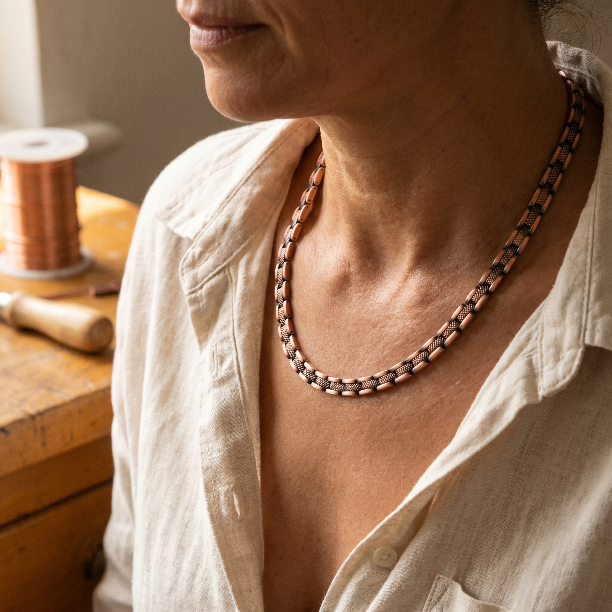 Elsie's Haze Copper Necklace