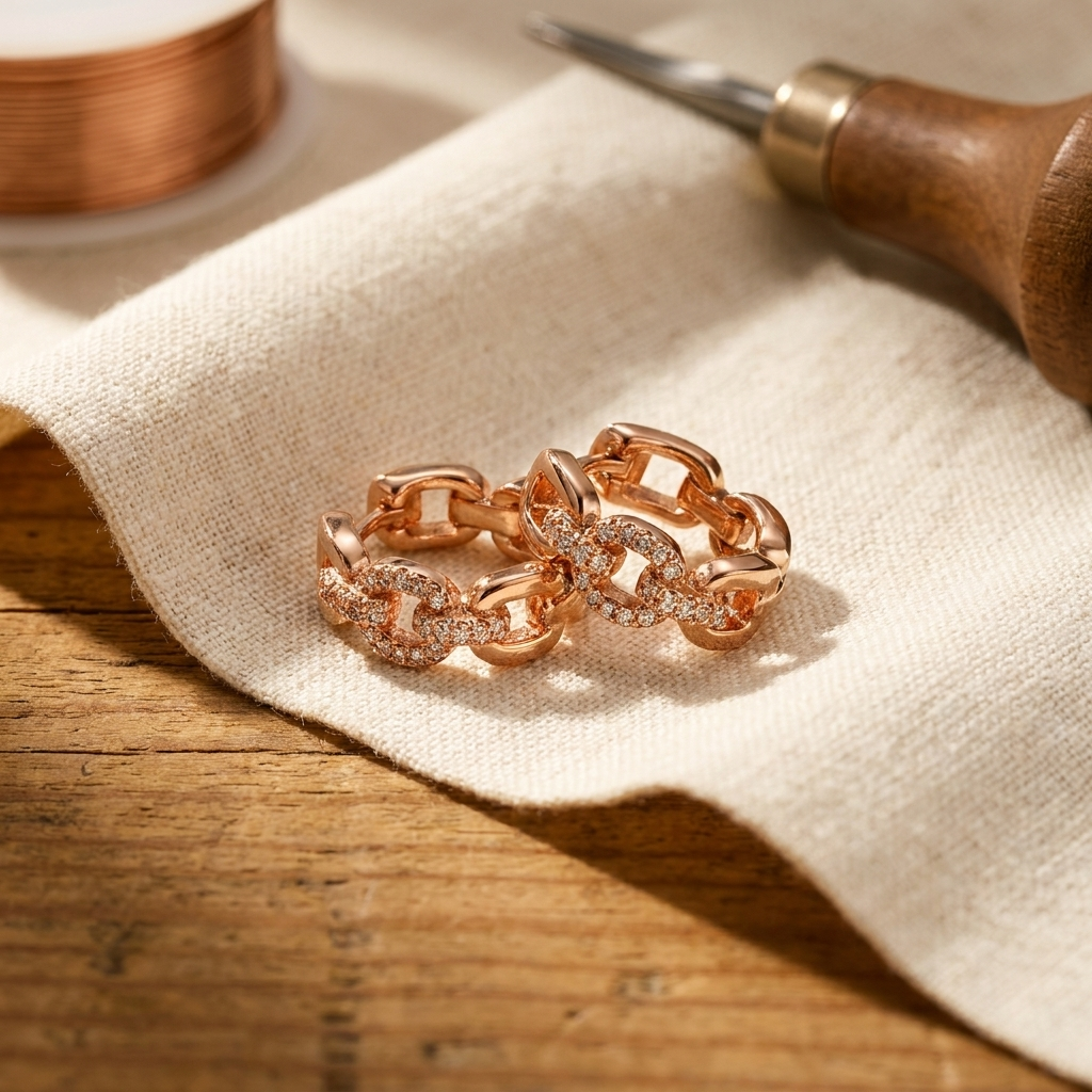Elsie's Tor Copper Earrings