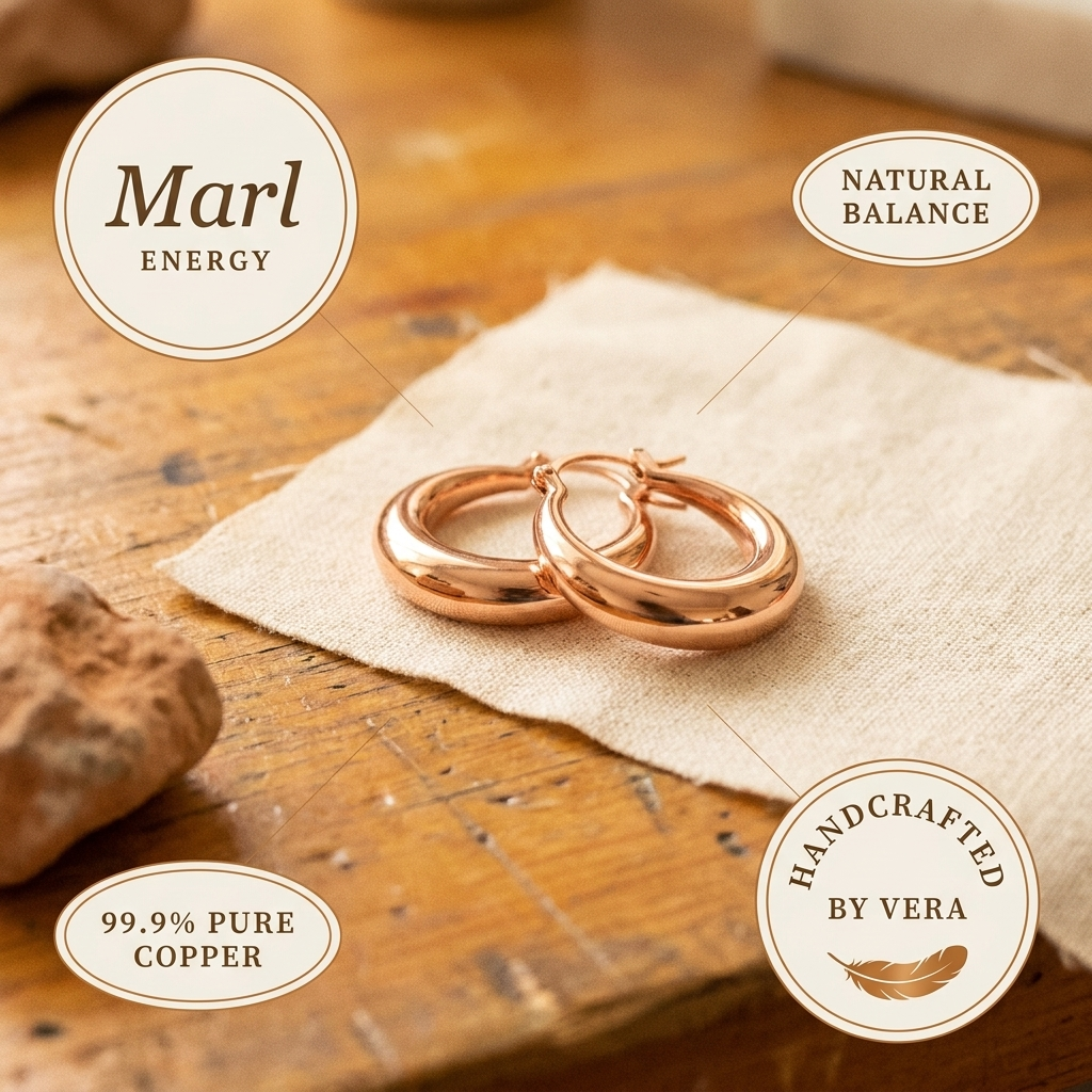 Elsie's Marl Copper Earrings